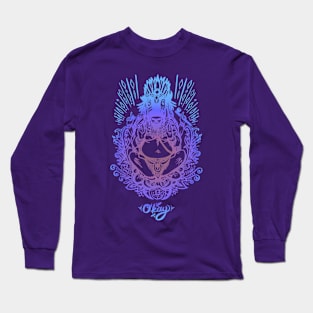 Western Ganesh - Multi Color Line Long Sleeve T-Shirt